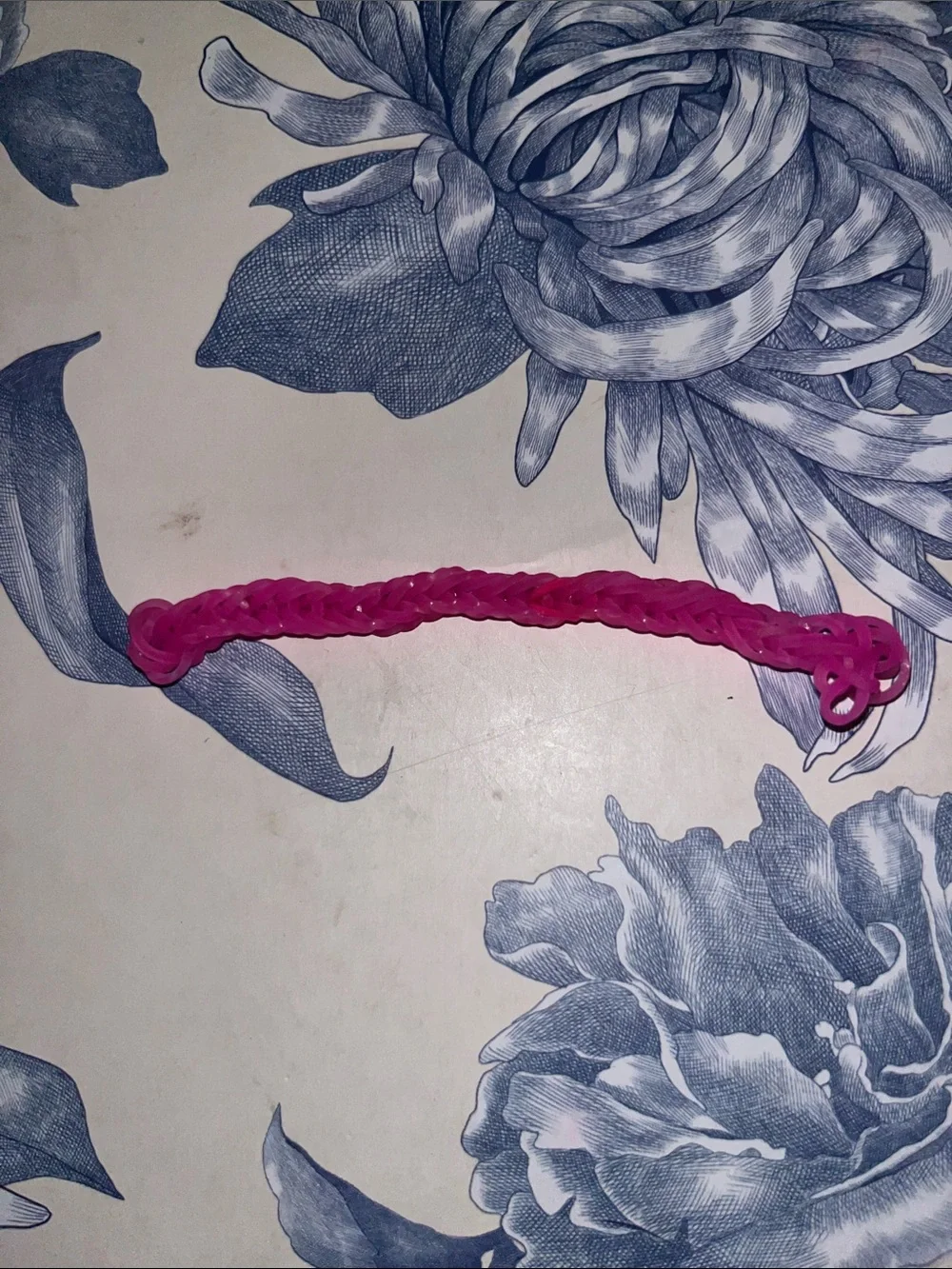Bright Pink Braided Elastic Hair Tie for Women